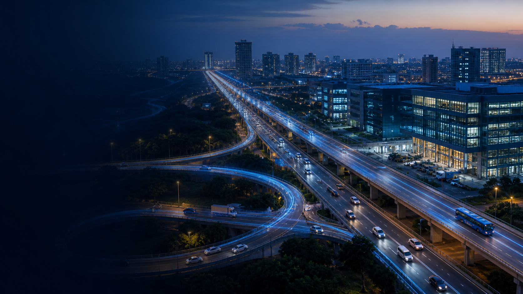 Connected transport operation viewed across field and office systems